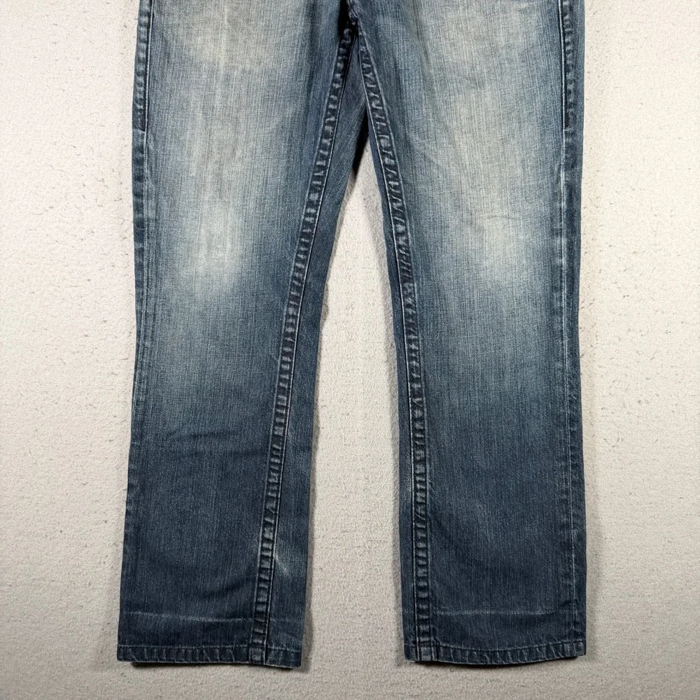 True Religion Mens Straight Leg Blue‎ Jeans 32x29 Made in USA MDE859J19